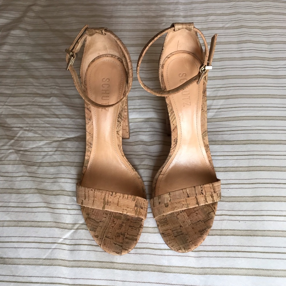 SCHUTZ Enida Ankle Strap Heels